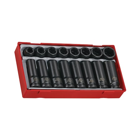 Teng Tools TT9120D - 16 Piece 1/2" Drive Impact Socket Set TT9120D